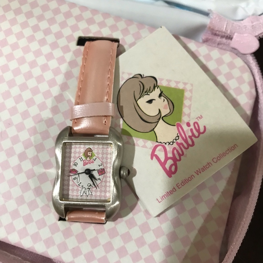 💓VINTAGE 1996 Mattel/Fossil Barbie Poofke Watch